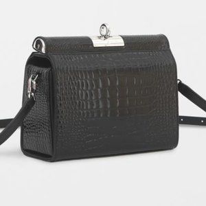 gu_de Gemma bag in croc embossed calfskin